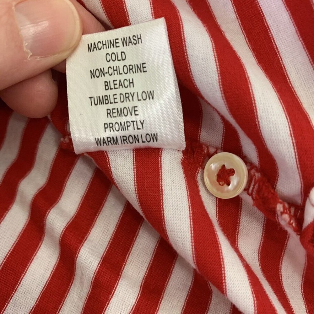 Fairway & Greene F&G Men’s Large Red White Striped Polo Shirt Golf - Picture 10 of 10